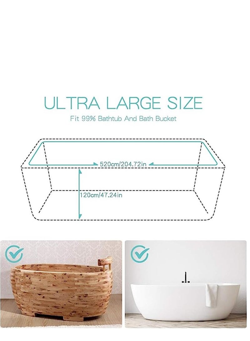 12 packs of disposable bathtub lid lining, large bathtub padded plastic bag for salon, home and hotel bathtubs (102 x 47 inches) - Image 4